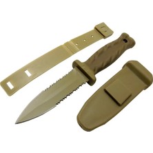 Eco Port Knives S30V Haki Av Bıçağı 22CM - Testere Detaylı, Kılıflı
