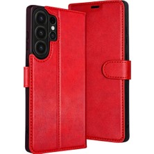 Eco Port Samsung Galaxy S26 Ultra Trend S Plus Kapaklı Kılıf - Kırmızı