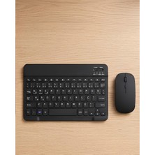 Sessiz Tuşlu Kablosuz Klavye Mouse Seti Çoklu Cihaz Uyumlu - Lisinya