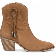 Love Shine Aurelle Western Püsküllü Süet Kovboy Bot Suni Süet Büyük Numara