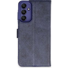 Vintessy Samsung Galaxy A15 4g Kılıf Trend S Plus Kapaklı Kılıf - Lacivert