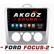 GÖZA-X Ford Focus -2 Manuel Multimedya Çerçevesi 9 Inç Soketleri Içinde