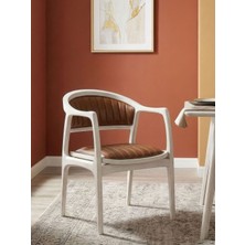 Gazzini Furniture Kensington Kolçaklı Iskandinav Ahşap Sandalye