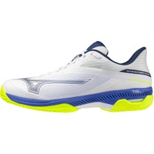 Mizuno Wave Exceed Court cc Erkek Tenis Ayakkabısı Beyaz / Mavi / Sarı