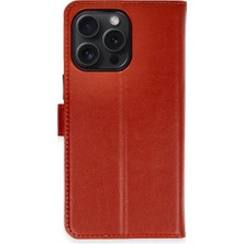 Vintessy Apple Iphone 15 Pro Max Kılıf Trend S Plus Kapaklı Kılıf - Kırmızı