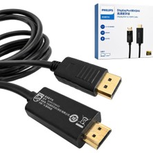 Philips SWA3129A/93 5 Metre Displayport To HDMI 4K 30Hz Kablo Altın Kaplama