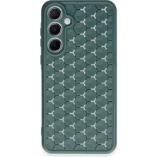 Vintessy Samsung Galaxy A15 4g Kılıf Petek Silikon Kapak - Koyu Yeşil