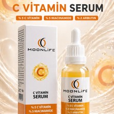 Çare Burada Moonlife - C Vitamini Serum (%5 C Vitamini & %5 Niacinamide & %2 Arbutin)