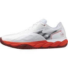 Mizuno Wave Enforce Court cc Erkek Tenis Ayakkabısı Beyaz / Kırmızı