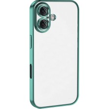 Vintessy Apple Iphone 16 Kılıf Razer Lensli Silikon - Turkuaz