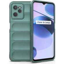 Vintessy Realme C35 Kılıf Optimum Silikon - Koyu Yeşil