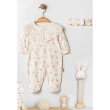 Bamoola %100 Pamuk Premium 2’li Bebek Tulum Seti (Tulum + Bandana)