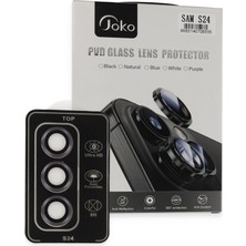Vintessy Joko Samsung Galaxy S24 Pvd Metal Kamera Lens - Derin Mor