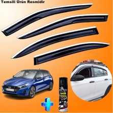 Caraks Hyundai I20 Mügen Cam Rüzgarlığı Abs Nikelajlı Cam Rüzgarlığı 2020 Sonrası + Ebrayn Lastik Parlatıcı