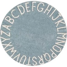 Lorena Canals Round Abc Vintage Mavi-Natural