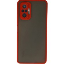 Vintessy Xiaomi Redmi Note 10 Pro Kılıf Montreal Silikon Kapak - Kırmızı
