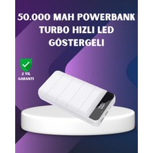 50000MAH Yüksek Kapasiteli Powerbank Hızlı Şarj ve LED Ekranlı - Lisinya