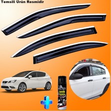 Caraks Seat Ibiza Hb Mügen Cam Rüzgarlığı Abs Nikelaj Krom Cam Rüzgarlığı 2009-2017+EBRAYN Lastik Parlatıcı