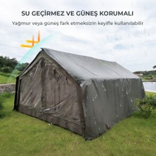 HABL 17 Kişilik 17.2 M² – 4 Mevsim, Su Geçirmez 420D Oxford Kumaşlı Şişme Çadır 360*480*220CM