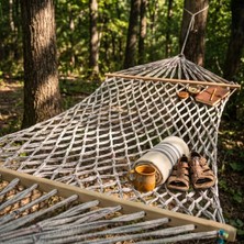 Motto Ticaret Kolon Renkli Ipli Lüks Çift Kişilik Hamak