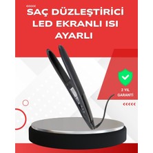 İlanib Ticaret Profesyonel 2025 Saç Düzleştirici Isı Ayarlı Titanyum Seramik Plakalı A Kalite Orijinal