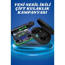 İlanib Ticaret Ikili Bluetooth Kulaklık Dijital Göstergeli Uzun Pil Ömrü Yüksek Ses Kaliteli