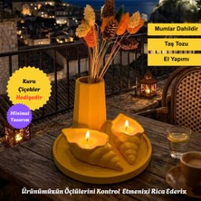 Nigi Store Dekoratif 5'li Sarı Renk Set Salon Balkon, Banyo Için Hediyelik Bohem Dekoratif 5'li Sarı Renk Set Salon Balkon, Banyo Için Hediyelik Bohem