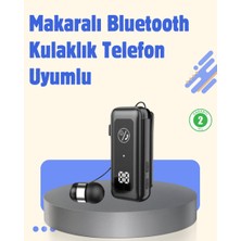 İlanib Ticaret Bluetooth 5.2 Kablolu Makaralı Kulaklık | Dijital Ekran ve Titreşimli Bildirim