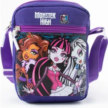 Kingston Hill Monster High Çocuk Omuz Çantası – 3 Bölmeli – Su Geçirmez Kumaş - Ayarlanabilir Askılık