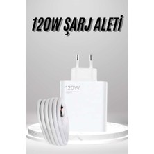 İlanib Ticaret Type C Yüksek Hızlı Şarj Aleti Beyaz 120W Ultra Uzun Ömürlü