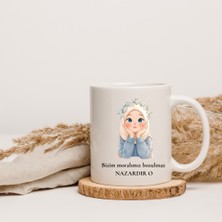 Ebruli Baskı “bizim Moralimizi Bozmaz, Nazardır O” Tasarımlı Kupa