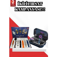 İlanib Ticaret 2025 Model Çok Kordonlu Akıllı Saat ve Bluetooth Kulaklık El Fenerli