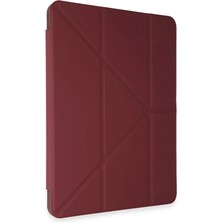 Eco Port Huawei Matepad Se 11 Kılıf Kalemlikli Mars Tablet Kılıfı - Mürdüm