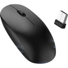 İlanib Ticaret Ergonomik Tasarım Kablosuz Siyah Mouse Hassas Uzun Ömürlü
