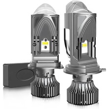 Fortico H4 Mercekli LED Far Ampulü Premiummegagrand 22.000 Lümen Şimşek Etkili Keskin Ufuk Çizgili LED Zenon