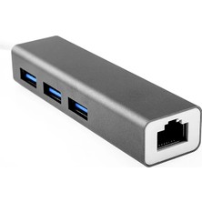 İlanib Ticaret Gigabit USB 3 Port USB 3.0 Çoklayıcı ve Eternet ADEPTÖRÜ-1852