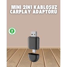 İlanib Ticaret Kablosuz Carplay Adaptörü – Usb-A & Type-C Uyumlu Hızlı Bağlantı Cihazı
