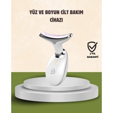 İlanib Ticaret Cilt Yenileyici Şarjlı Güzellik Aleti – Pozitif/negatif Iyon Titreşimli Masaj ve Kırmızı-Mavi-Yeşil Işıkla