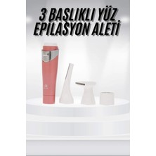 İlanib Ticaret 3 Başlıklı Yüz Kaş Epilasyon Aleti Değiştirilebilir Başlık Hassas Ciltlere Uygun