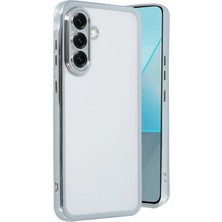 Eco Port Samsung Galaxy A56 Kılıf Razer Lensli Silikon - Gümüş