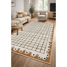 Lioara Home Modern Dijital Baskı Halı |  Yıkanabilir Kaymaz Taban Salon & Yatak Odası Halısı