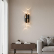 Elizim Home Lighting Bubble Ledli Siyah Pilli Aplik