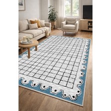 Lioara Home Modern Dijital Baskı Halı |  Yıkanabilir Kaymaz Taban Salon & Yatak Odası Halısı