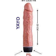 Aşkın Deposu Süper Titreşiml Anl Vaginal Kullanıma Uygun 20CM Vibratör ve Süper ÇİLEK AROMALI JELLİ Süper Set