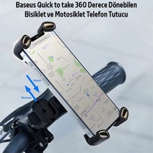 İlanib Ticaret Baseus Quick To Take 360 Derece Dönebilen Bisiklet ve Motosiklet Telefon TUTUCU-1852