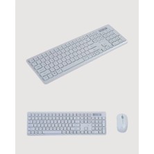 İlanib Ticaret Kablosuz Klavye ve Mouse Seti - Ergonomik Tasarım Sessiz Kullanım Geniş Uyumluluk