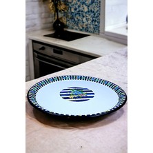 İnci Emaye Inci Emaye 70 No Emaye Sini Sunum Tepsisi ~68 cm
