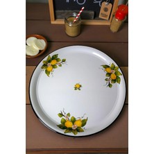 İnci Emaye Inci Emaye 70 No Emaye Sini Sunum Tepsisi ~68 cm