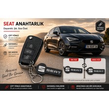 YSN Sounds Seat Anahtarlık , Seat Logolu Çift Yönlü Araç Anahtarlık - Seat Araba Anahtarlığı