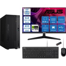 Asus Expertcenter D501MER  Intel® Core™ İ5-14500 128GB Ddr5 512GB SSD 4GB/GT1030  Freedos Mini Tower+23.8" 120Hz Asus Monitör Masaüstü Bilgisayar 12WD501MER21F37+ZETTAUSBBELLEK